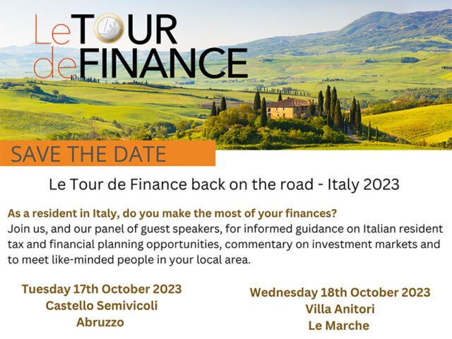 Le Tour de Finance in Italy